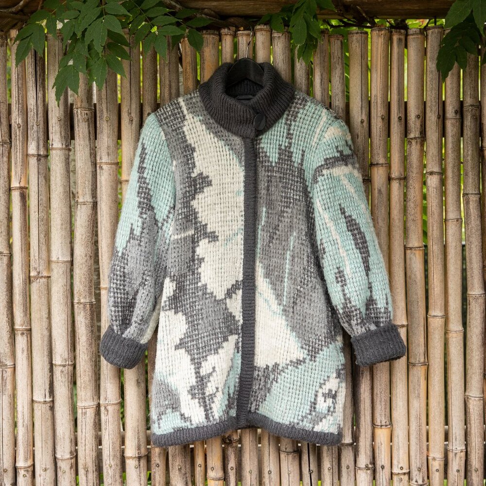 Vintage cozy sweater jacket